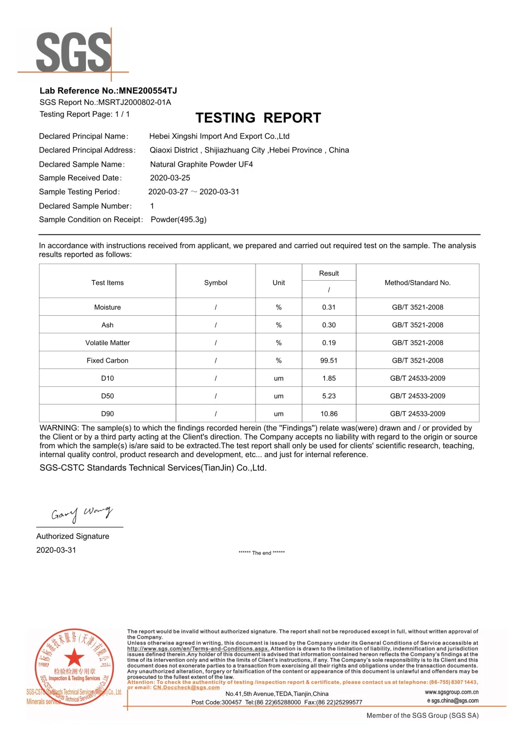 High Carbon Graphite Powder Used for Metallurgy