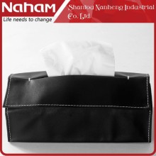 NAHAM Office Home Car PVC Leather Soft Tissue Box Cover