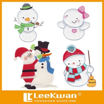 Christmas design Christmas snowman embroidery patch