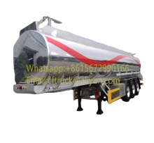 Tri-Axle Aluminum Alloy Fuel Tanker Semi-Trailer for Saudi ARAMCO: 36,000L Capacity Aluminum Oil Tanker Semi-Trailer