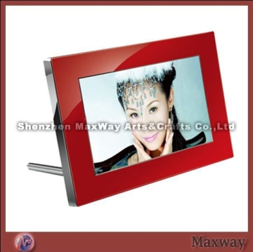 Red Large Elegant Freestanding Acrylic Photo/Picture Frame