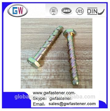 Yellow Zinc Multi Fix Bolt Screw Anchor