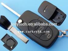 Car keys wholesale 3 buttons flip remote case 2032 battery key blanks car key remote covers