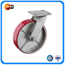 200mm Cast Iron PU Wheel Industrial Wheel Caster
