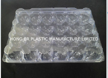 Eco Friendly Clear Plastic Egg Cartons 24 Cavities For Plastic Egg Containers