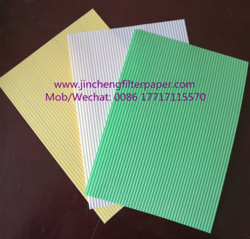 Corrugated filter paper
