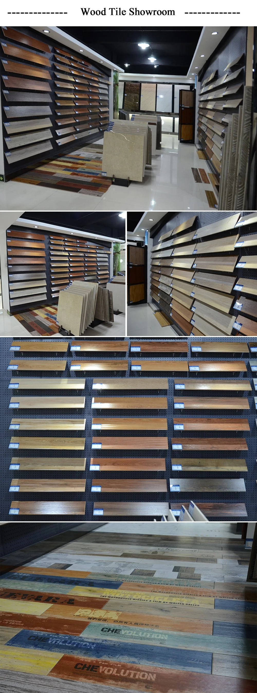Foshan Manufacturer Shopping Mall Restaurant Decorative Wood Texture Floor Tile