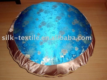 Round Floor Chinese Brocade Cushion cover