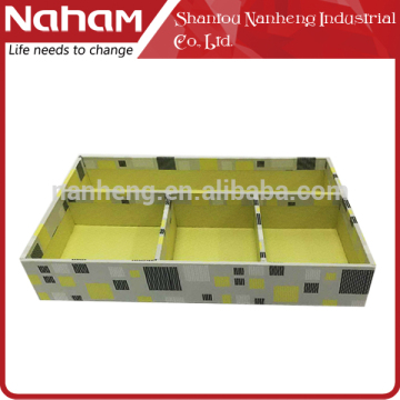 Office Cardboard 4 Compartment Office Desk jewelry Organizer Tray