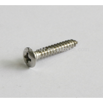 Mushroom head tapping screws with cross recessed