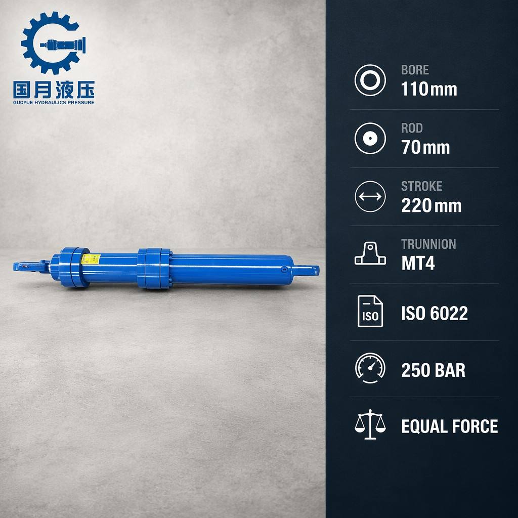 Баллон металлургический масляный CGH1 MT4 110-70-220 Metallurgical oil cylinder CGH1 MT4 110-70-220
