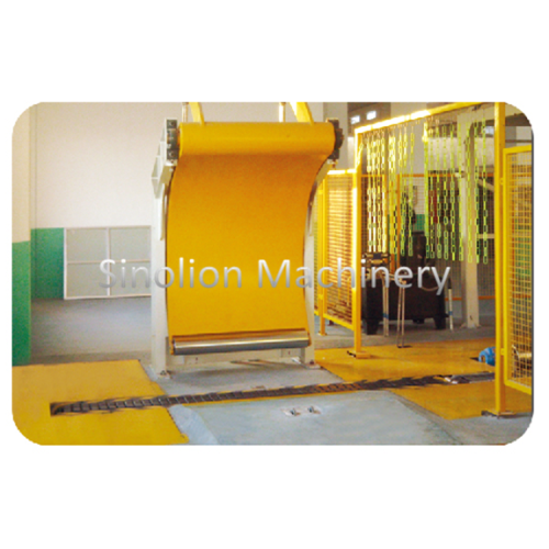 Paper reel V-slat conveyor