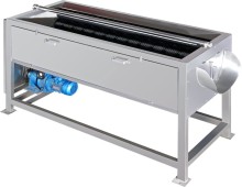 Potato, Carrot, Ginger, Cassava Brushing Washing Cleaning and Peeling Machine