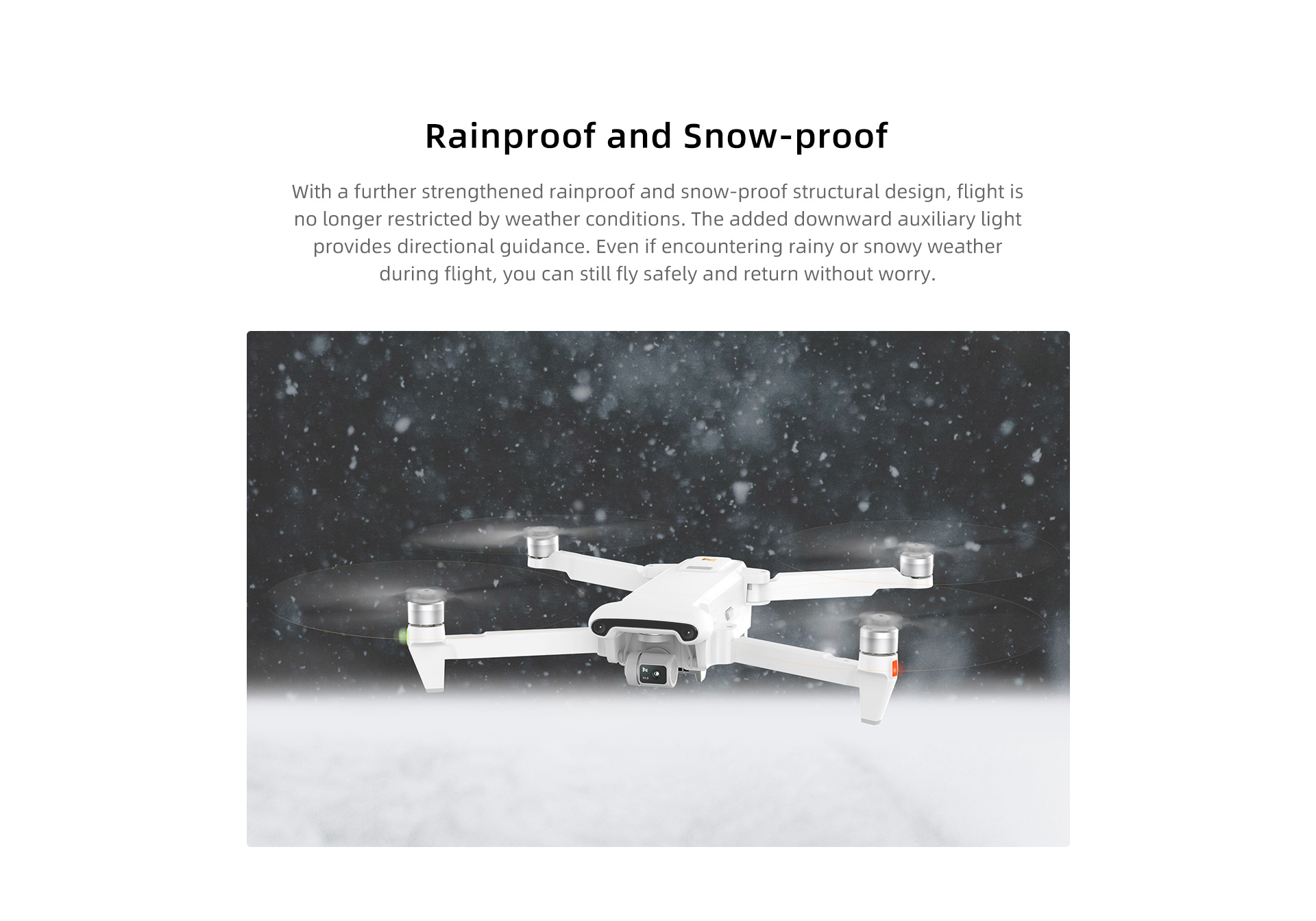 15km Transmission FIMI X8 Pro Drone with tri-directional Obstacle Sensing & megaphone of 100m sound projection range