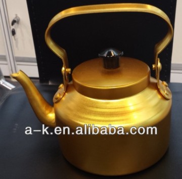 classical yellow aluminum kettle