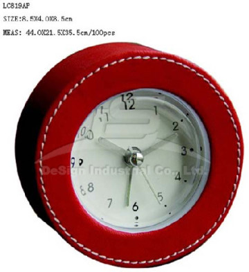 Leather Clock for promotion