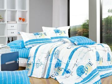 2014 latest design 100% cotton cartoon printed bedding set