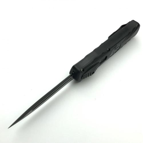 Coltello tascabile a stiletto Microtech con rilascio a pulsante