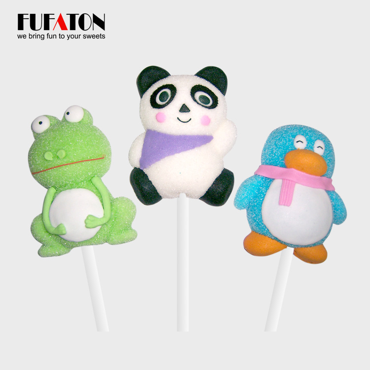 Factory direct sale decorated Cartoon insect shaped lollipop candy