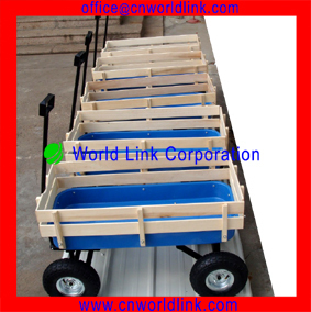 1801T Foldable 150kgs Kids Wood Wagons