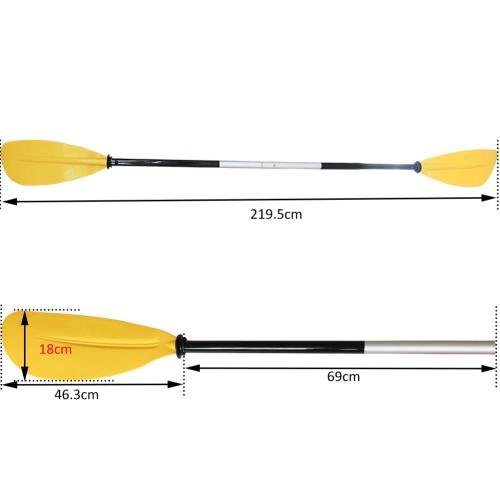 kayak aluminium kayak, Kayu kaca paddle kayak