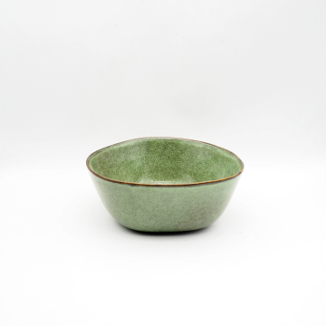 Wholesale Irregular Shape Glaze Ceramic Fruit Salad Bowl