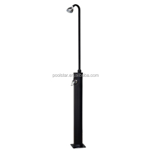 Portable Outdoor Solar Shower with Hot and Cold Adjustment for Poolside, Pool Spa, Beach, and Camping - 18L Black