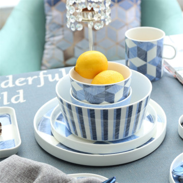 Hot selling products European style porcelain dinnerware crockery nordic bone china dinner sets