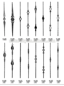 wrought iron indoor balusters