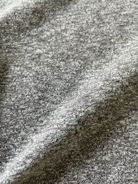 polyester cotton twisted yarn black and white grey jersey fabric