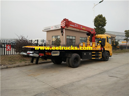 Dongfeng 10ton Tow lori wreckers na cranes