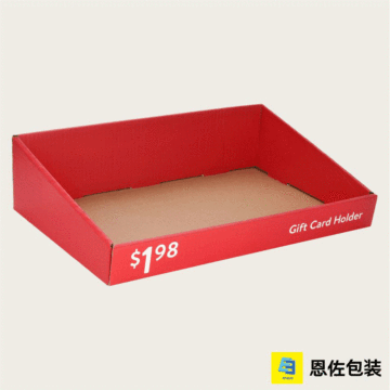 Red Inclined Retail Display Box for Product Showcase