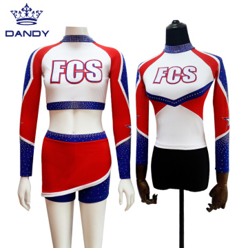 Tùy chỉnh màu đỏ All Star Cheer Costome