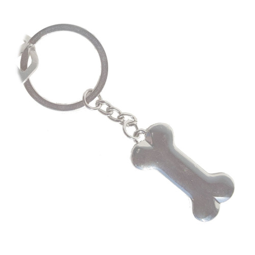 लवली जिंक मिश्र धातु कुत्ता हड्डी की चाबी Engravable