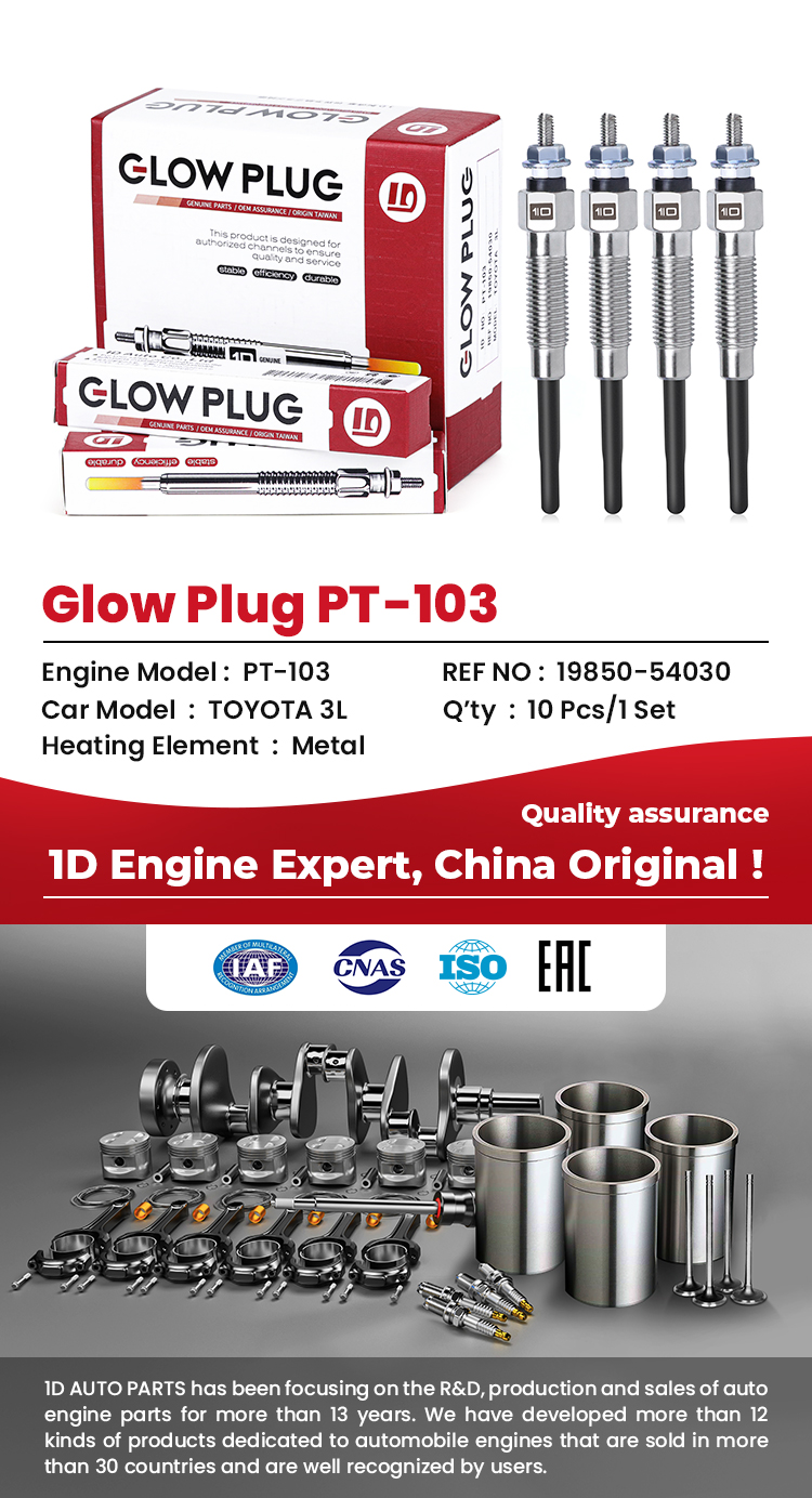 Diesel Engines Glow plug for Toyota PT-103