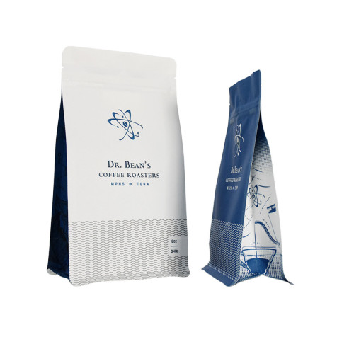 Comopostable Custom Printed Coffee Packaging Pouch Coffee Bag