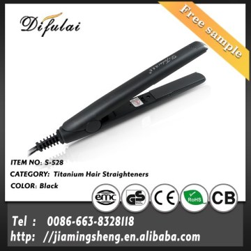 Black Titanium Hair Flat Irons Straightening Irons Print Private Logo Straightening Machine