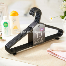Hot sale Plastic clothes hanger/ Plastic hanger/ hanger with black color