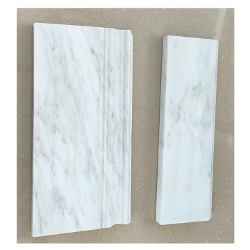 Carrara White Marble Modern Wall Edging Trim