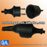 EURO waterproof power cable,PLUG,SOCKET
