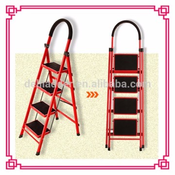 4 steps folding steel ladder /ladder chair /light weight folding step ladder