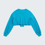 Ladies crop tops in turkey blue