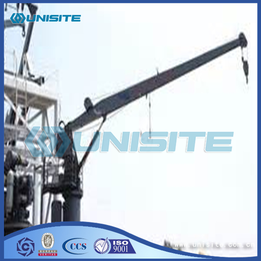 Steel marine davits arm crane