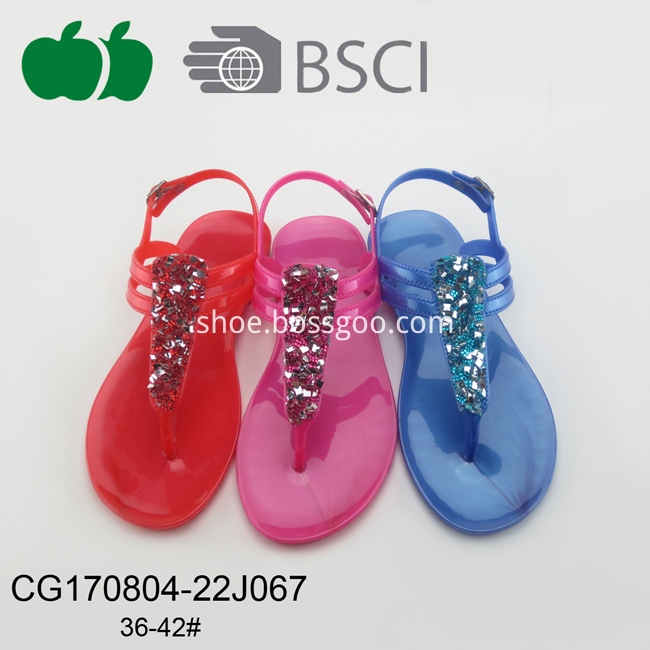 Hot New Summer Pvc Fashion Ladies Sandals