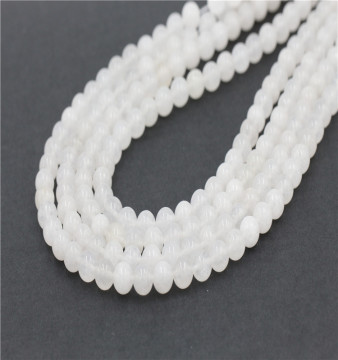 Natural Stone Beads Round  White Quartz Loose Gemstone Beads