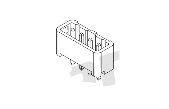 Pitch de 2,50 mm 180 ° Série de conector de wafer AW2511v-xp