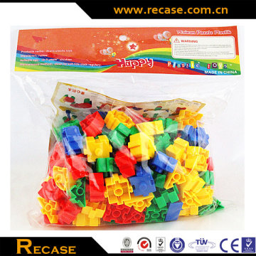 Plastic building blocks toys for preschool plastic building connector toy