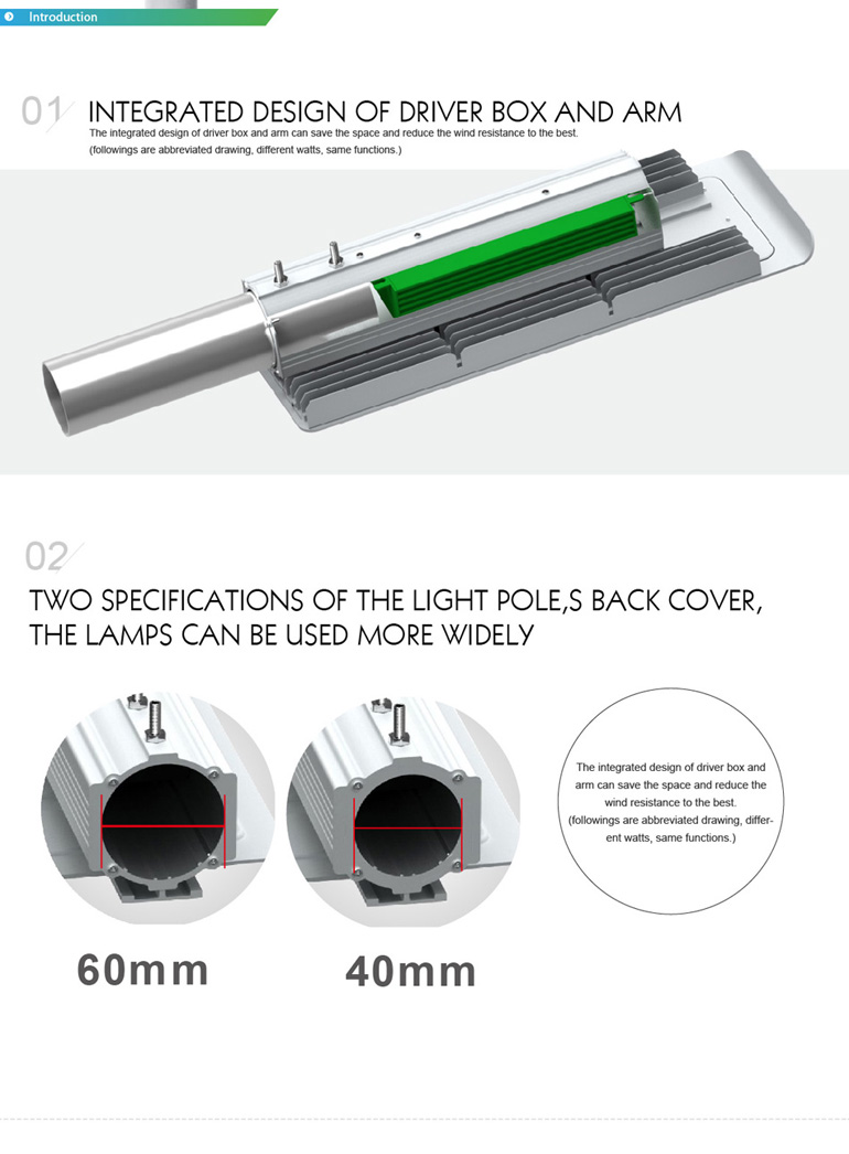 LUXINT Hot-Selling Private Model 20W to 220W Economic Series Outdoor Light 60w Led Street Light for Road Lighting