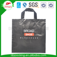 Soft loop handle plastic bag