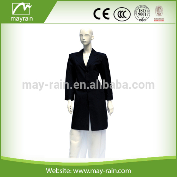 fashion black lady wind coat